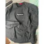 台灣現貨 SUPREME BOX LOGO CREWNECK 黑色B LOGO 大學TEE 長袖 衛衣 經典單品-B7