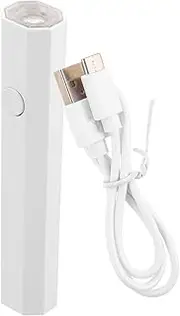 BATHVEVE Handheld Mini Nail Lamp Portable Rechargeable Dryer for Gel Nails Compact Design for Home Quick Drying with Extensive Coverage and Easy Operation