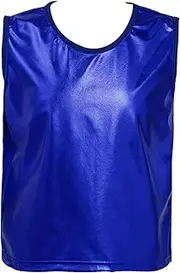 [iEFiEL] Kids Girls Boys Jazz Hip Hop Dance Tank Tops Shiny Metallic Sports Vest Stage Party Sleeveless T-Shirt