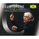 BRAHMS: SYMPHONIES NOS.1-4 / SERGIU CELIBIDACHE & STUTTGART RADIO SYMPHONY ORCHESTRA (3 CD+PLUS BONUS-CD)