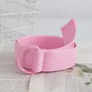 Kids Boys 3cm Canvas Belt Double D Ring Buckle Casual for School Uniform Pants