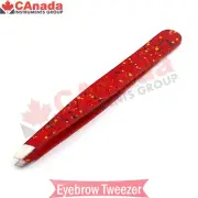 PROFESSIONAL EYEBROW TWEEZER HAIR BEAUTY SLANTED STAINLESS STEEL BEAUTY TWEEZER