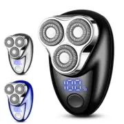 Portable Three-head Mini-Shave Type-C Rechargeable Electric Shaver Razor For Men