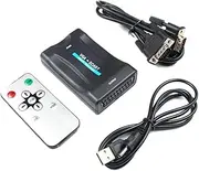 Vga to Scart Converter Adapter Vga to Scart Video Converter Supports Ntsc Pal No Driver Needed Compact and Portable for Gaming and Movies