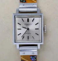 在飛比找Yahoo!奇摩拍賣優惠-《寶萊精品》IWC 萬國表銀乳白方正型自動女子錶