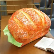 Toast Sofa Cushion Home Decor Plushie Stuffed Soft Bread Pillow Car Seat Soft