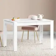 Wooden Dining Table 4 to 6 Seater Sturdy Kitchen Cafe Restaurant Furniture White