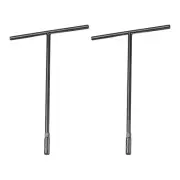 2pcs T-Handle Metric Socket Wrench 8mm CR-V 6-Point Hex T-Shape Spanner, Black