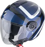 Scorpion EXO-City II Riva, open face helmet , color: Blue/Black/White , size: XL