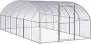VRAXO Outdoor Chicken Coop 3x6x2 m Galvanised Steel -50.9KG,3095465