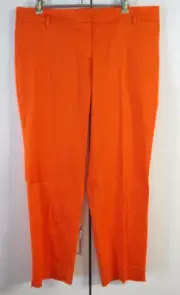 Sussan Ladies Long Stretch Pants, Orange Flame Side Pockets - Size 14 BNWT