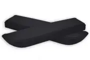 For Nissan 350Z 2003-2005 Frontal 2pc Door Panel Set Cover Vinyl Black (for: Nissan)