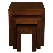 Amsterdam Nesting Table - Set of 3 - Mahogany