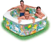 Intex Swim Center Ocean Reef Inflatable Pool, 75" X 70" X 24", for Ages 6+, 56493EP