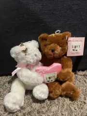 Sealed With a Kiss Stamp Bears Plush Stuffed Animal 2005 ELH Enterprises