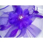 Purple fascinator hat headpiece, English headband Kentucky derby fascinator hat