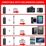 Vidpro WM-35 Dual Wireless Microphone System iPhone & Android Pro Vlogging Kit