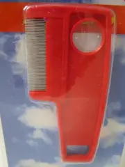 Dog puppy cat kitten rabbit guinea pig flea comb with magnifying glass