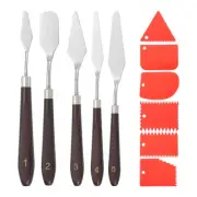 Painting Knife Set, 11Pcs Spatula Palette Knife Scraper Stainless Steel
