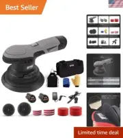 Cordless Polisher Copper 12V 2 Battery Kit 6-Speed Portable Buffer Waxing
