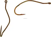 Mustad Ultrapoint Slow Death Hook #1 Ringed Eye Bronze 10/Pk 33862NP-BR-10U
