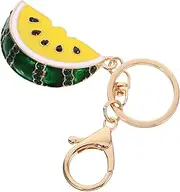 [SAFIGLE] Watermelon Keychain Accessories for Car Cantaloupe Keychain Watermelon Charm Handbag Pendant Purse Keychain Fruit Key Ring Charm Car Key Ring Bag Chain Charm Pink Zinc Alloy