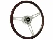 1969-89 Chevrolet Camaro, Nova, 6-Bolt Rivet Espresso Wood Steering Wheel Kit SS (for: Chevrolet)