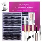 3D Thick Lash Extension Kit 320 Pcs Fluffy Lash Clusters 60D+80D 10-16Mm Eyelash