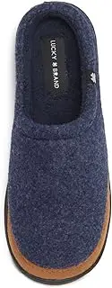 [Lucky Brand] Boy's Fleece Clog Micro Suede Tab Slippers