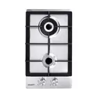 30cm Gas Cooktop Stainless Steel 2 Burner Stove LPG/NG Wok Burner Built-in