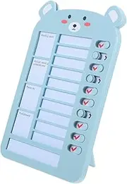 Tofficu Self-Discipline Checker Props Habit White Board White Board Potty White Board Bracket Basketball Net Barbell Dumbbells Blue Dowling Paper