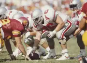 Dan Beatty Center Ohio State Buckeyes prepares to snap the ball du- Old Photo