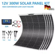 12V 300W Flexible Solar Panel Mono Caravan Camping Home Power Battery Charging