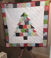 New, Handmade Quilt, 50X50 Inches, Christmas Tree, Pine Tree, Winter, Cotton