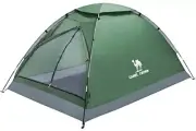 2/3/4 Person Camping Tent with Removable Rain Fly, Easy Army Green-2 person