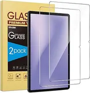 [SPARIN] Screen Protector for Samsung Galaxy Tab S9 Plus/S9 FE Plus/S7 FE 5G/S8 Plus 12.4'', 2 Pack HD Tempered Glass for galaxy Tablet S9 Plus/S9 FE Plus/S7 FE