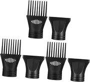 Beatifufu Hair Dryer Accessories 6pcs Brush Hair Dryer Diffuser Nozzle Set Professional Styling Kit