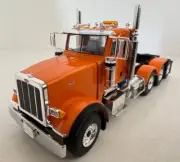 1:50 Orange Peterbilt 367 Tri-Axle Day Cab Diecast Model By First Gear