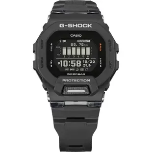 【CASIO 卡西歐】G-SHOCK 纖薄運動系藍芽計時手錶-沉著黑(GBD-200-1)