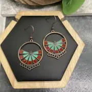 2” Bronze-tone Earring Set Bohemian Retro Drop Dangle New Free Ship B6150
