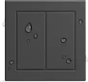 GIRA + Senic Friends of Hue Outdoor Smart Switch, Compatible with Philips Hue (No Batteries, No Charging), Wireless Smart Home Light Switch & Dimmer, Made in Germany, Homekit Switch, Black