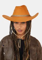 [Forplay] Tan Old Town Cowboy Hat