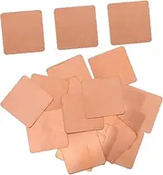 HAWILLOSCH Mini Sheets Copper Plate for Crafts 2mm Thin Heat Dissipating Plate Electrical Supply
