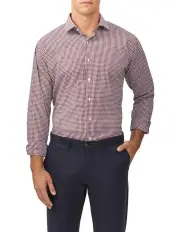 [Van Heusen] Tailored Long Sleeve Shirt in Brown
