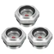 3 Pack Air Compressor Oil Sight Glass, M20x1.5 Male Thread with O-ring