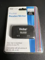 Vivitar 50-In-1 Hi-Speed Card Reader Writer Compatible Versions CF, SD, MS, XD