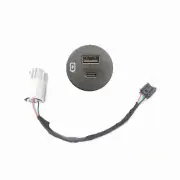 Center Console USB Charger Plug Hub Type-C w/Cable for Ford 2020-2024 Edge