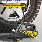 Digital tire inflator portable car air compressor DC 12 volt LED Pump