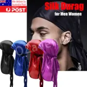 Velvet Durag Silky Hat Cap Men Women Premium Designer Doo Rag Wave Silk Headwear