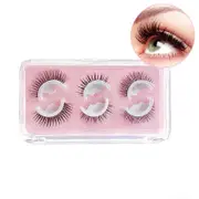 Nevenka Reusable Self Adhesive Eyelashes 3 Styles No Eyeliner or Glue Needed